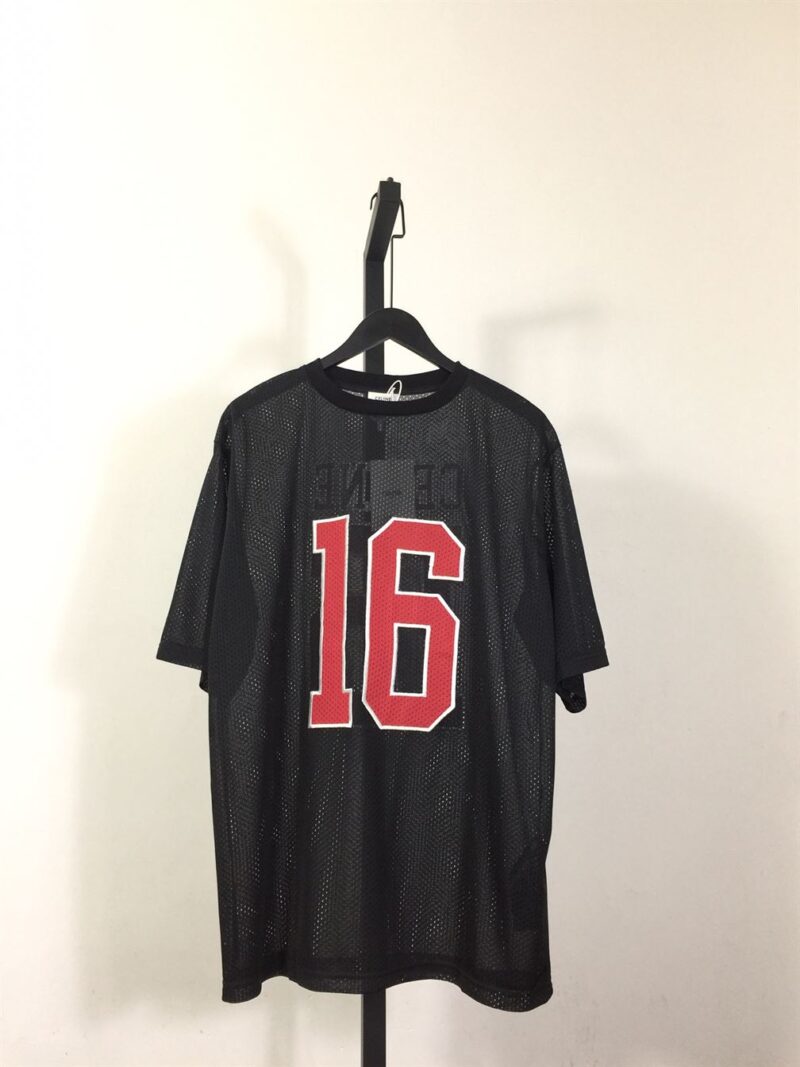 CELINE OVERSIZED CELINE 16 T-SHIRT IN JERSEY MESH - CE003