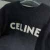 CELINE OVERSIZED SWEATER IN RIBBED WOOL - CR010