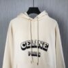 CELINE PARIS 70'S HOODIE IN COTTON AND CASHMERE - CR007