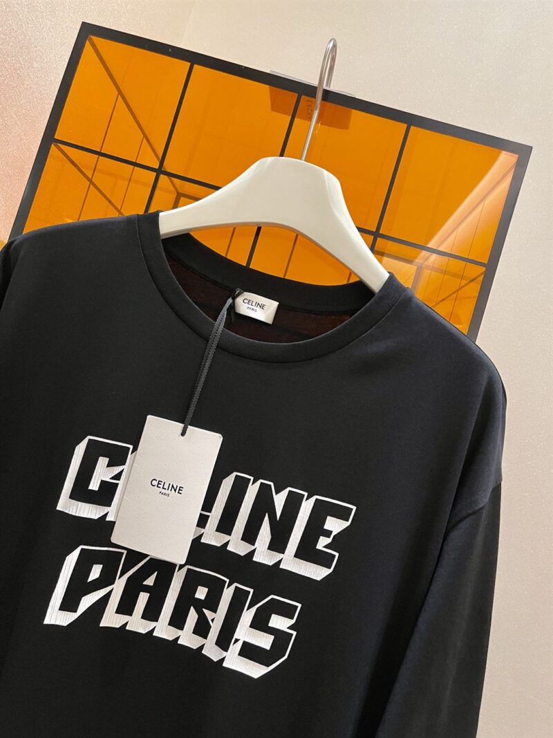 CELINE PARIS T-SHIRT IN COTTON JERSEY - CE013