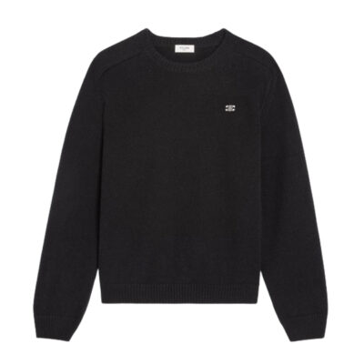 CELINE TRIOMPHE CREW NECK SWEATER IN WOOL AND CASHMERE - CR009