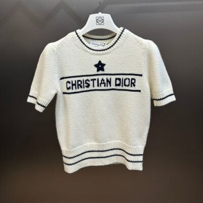 CHRISTIAN DIOR SHORT-SLEEVED SWEATER - O046