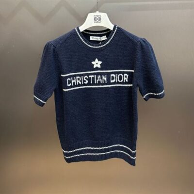 CHRISTIAN DIOR SHORT-SLEEVED SWEATER - O047