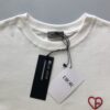 DIOR CD HEART RELAXED-FIT T-SHIRT WHITE COTTON JERSEY - O036