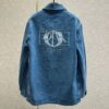 DIOR CHARM OVERSHIRT BLUE COTTON TWILL - CB001