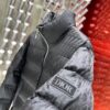 DIOR OBLIQUE DOWN JACKET BLACK TECHNICAL JACQUARD - CB002