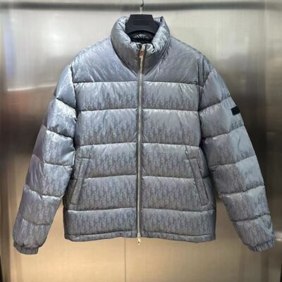 DIOR OBLIQUE DOWN JACKET GREY - CB010