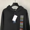 DIOR PRINTED RELAXED FIT COTTON BLACK HOODIE - Z027