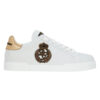 DOLCE & GABBANA CALFSKIN NAPPA PORTOFINO SNEAKERS WITH CROWN PATCH - HY036