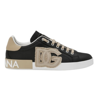 DOLCE & GABBANA CALFSKIN PORTOFINO SNEAKERS - HY016