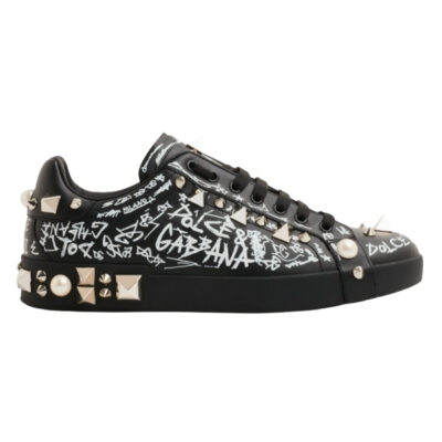 DOLCE & GABBANA CALFSKIN PORTOFINO SNEAKERS - HY023