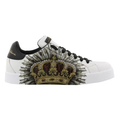 DOLCE & GABBANA SACRED HEART PRINT SNEAKERS - HY049