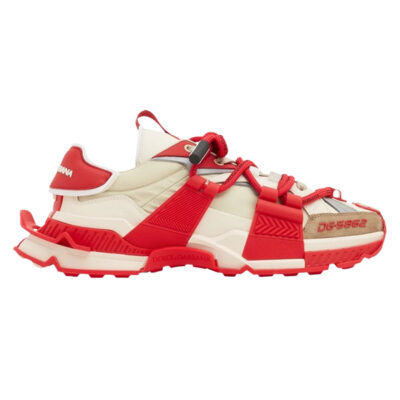 DOLCE & GABBANA SPACE SNEAKERS WHITE RED - HY065