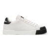 DOLCE & GABBANA WHITE LOW-TOP SNEAKERS - HY019