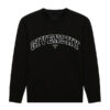 GIVENCHY COLLEGE SLIM FIT CREWNECK SWEATSHIRT BLACK - AD006