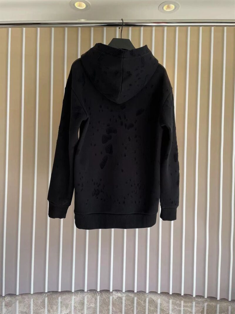 GIVENCHY PARIS DESTROYED HOODIE - AD009