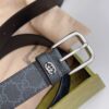 GUCCI BELT WITH INTERLOCKING G DETAIL BLACK SUPREME - AB006