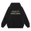 GUCCI COTTON JERSEY HOODED SWEATSHIRT - H028