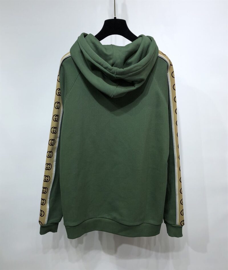 GUCCI COTTON JERSEY HOODED SWEATSHIRT - H031