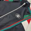 GUCCI DOUBLE G RED AND GREEN STRIPED WEB JACKET - CA027