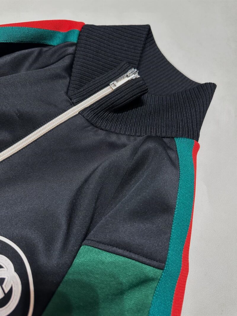 GUCCI DOUBLE G RED AND GREEN STRIPED WEB JACKET - CA027