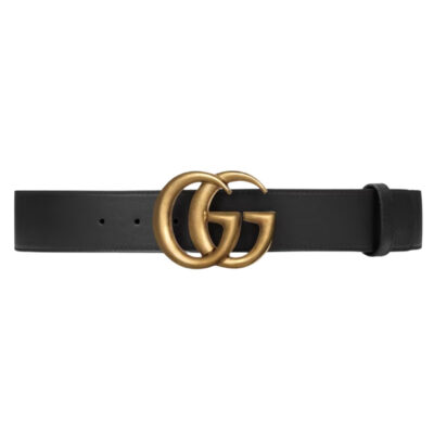 GUCCI GG MARMONT 2015 RE-EDITION WIDE BELT BLACK - AB015