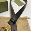 GUCCI GG MARMONT REVERSIBLE BELT BLACK AND BROWN LEATHER - AB024