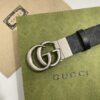 GUCCI GG MARMONT REVERSIBLE BELT BLACK GG SUPREME - AB029