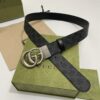 GUCCI GG MARMONT REVERSIBLE BELT BLACK GG SUPREME - AB029