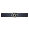 GUCCI GG MARMONT REVERSIBLE BELT BLUE AND DARK BLUE GG SUPREME - AB007