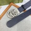 GUCCI GG MARMONT REVERSIBLE BELT BLUE AND DARK BLUE GG SUPREME - AB007