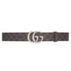 GUCCI GG MARMONT REVERSIBLE BELT GREY AND BLACK GG SUPREME - AB012