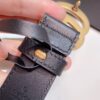 GUCCI GG MARMONT THIN BELT BLACK LEATHER - AB011