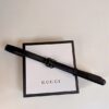 GUCCI GG MARMONT THIN BELT BLACK LEATHER - AB016