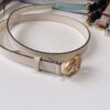 GUCCI GG MARMONT THIN BELT WHITE LEATHER - AB020