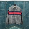 GUCCI GG PRINT COTTON JACKET BLUE - CA001