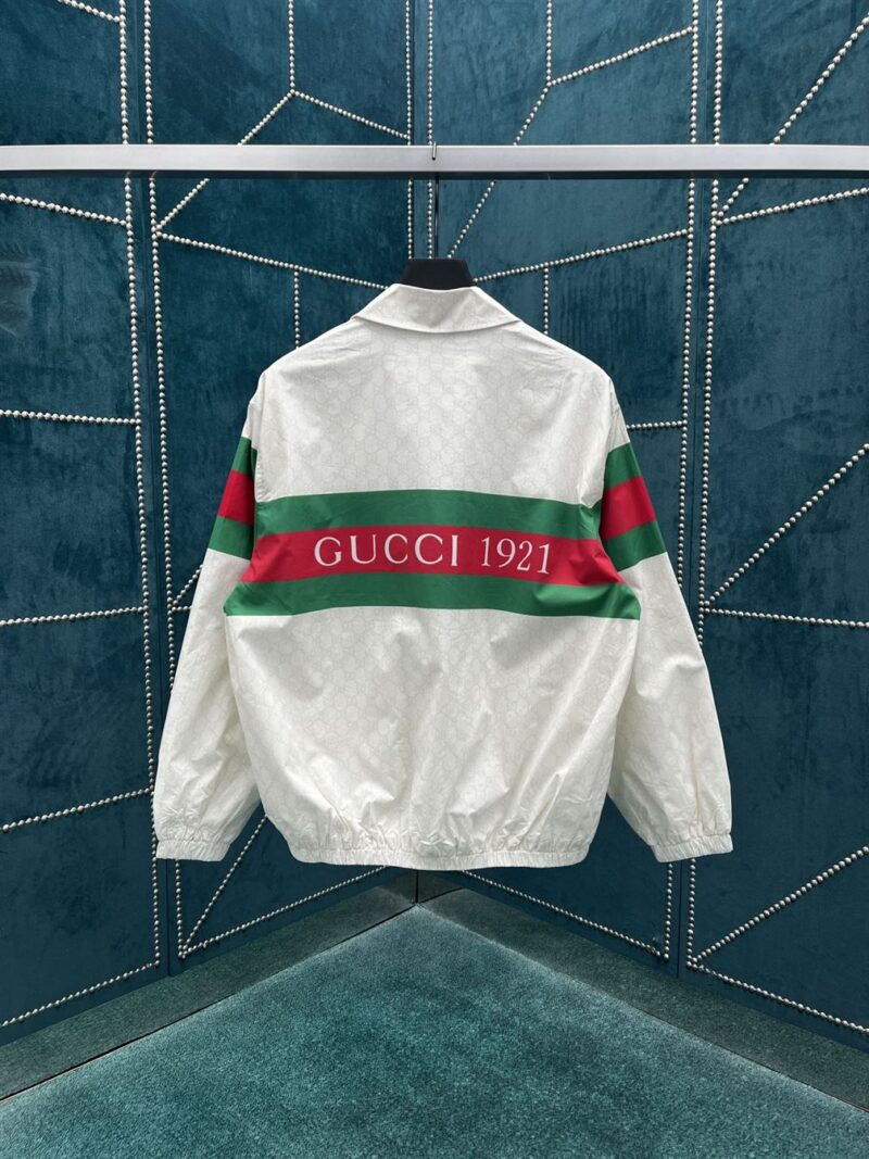 GUCCI GG PRINT COTTON JACKET WHITE - CA002