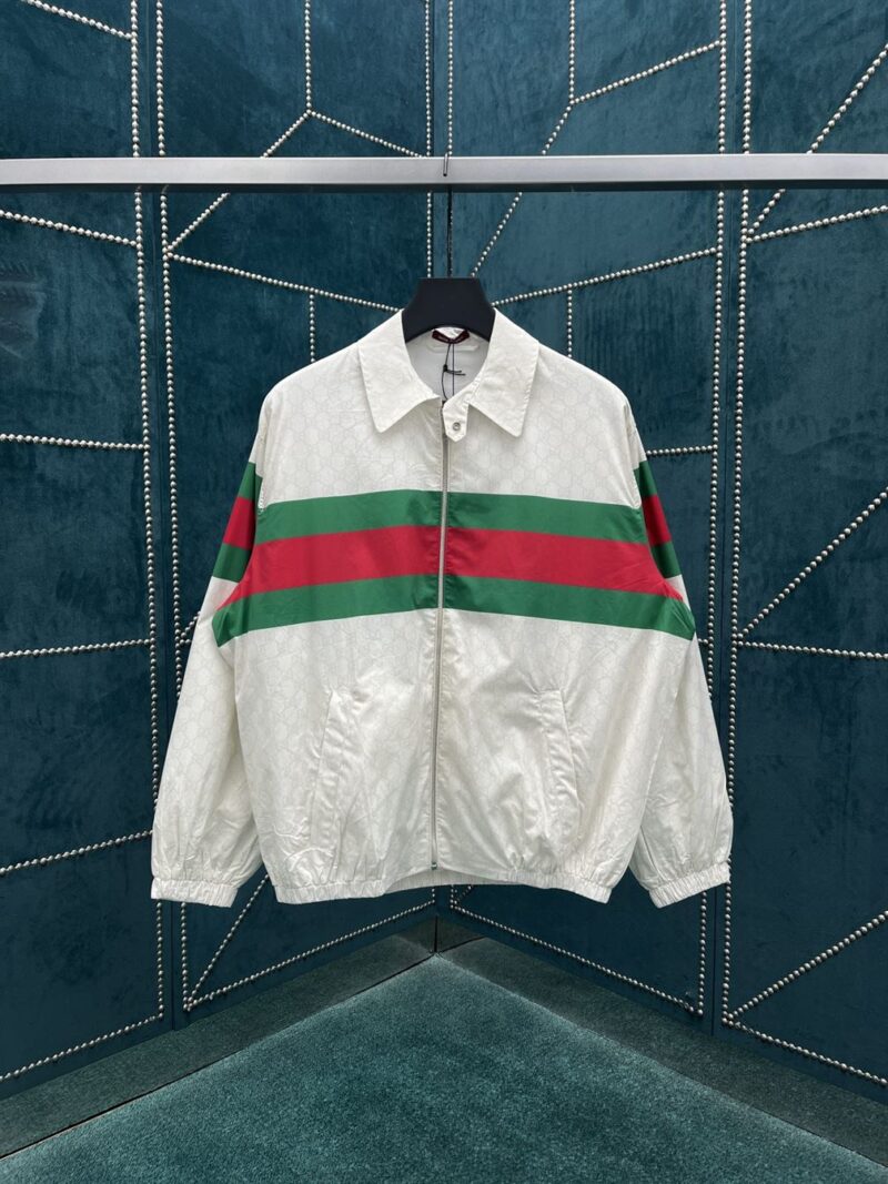 GUCCI GG PRINT COTTON JACKET WHITE - CA002