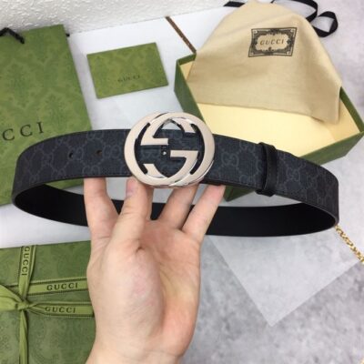 GUCCI GG SUPREME BELT WITH G BUCKLE GG SUPREME - AB001