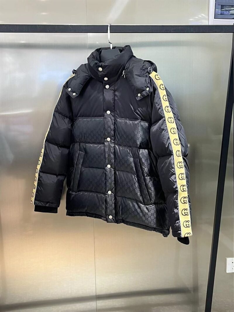 GUCCI JACQUARD NYLON PADDED COAT - CA026