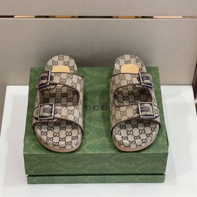 GUCCI SLIDE SANDAL WITH STRAPS - Q129