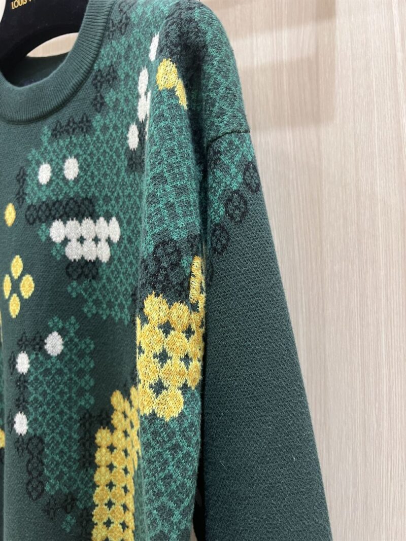 LOUIS VUITTON COTTON JACQUARD CREWNECK - J025