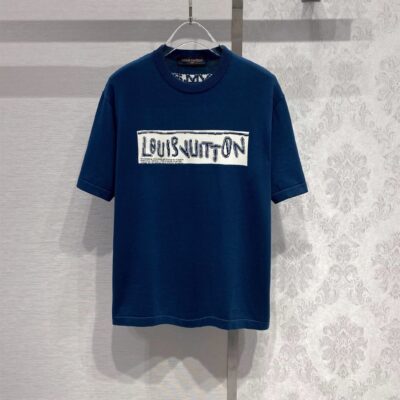 LOUIS VUITTON COTTON SHORT-SLEEVED CREWNECK - V036