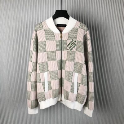 LOUIS VUITTON DAMIER JACQUARD COTTON ZIP-THROUGH BLOUSON - CC010