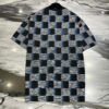 LOUIS VUITTON DAMIER SHORT-SLEEVED COTTON T-SHIRT - V046