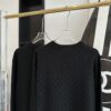 LOUIS VUITTON DAMIER WOOL LONG-SLEEVED CREWNECK BLACK - J019