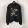 LOUIS VUITTON EMBROIDERED COTTON SWEATSHIRT - J042