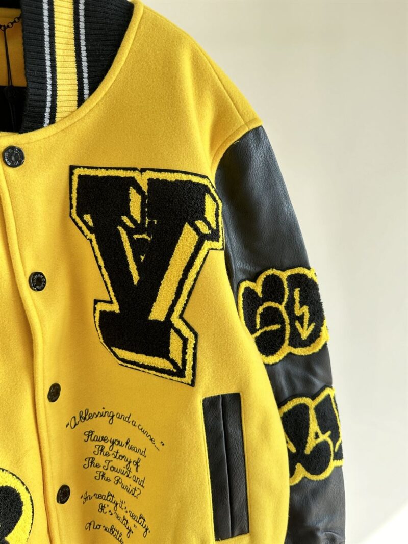 LOUIS VUITTON LEATHER EMBROIDERED VARSITY - CC012