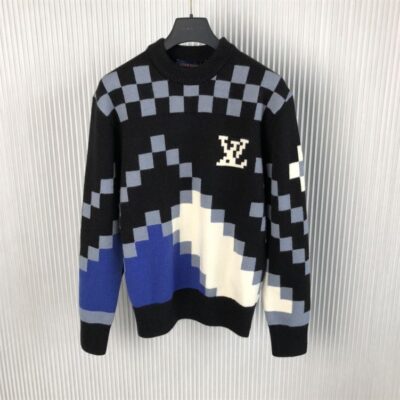 LOUIS VUITTON LV FAIR ISLE MACRO CREWNECK SWEATER - J039