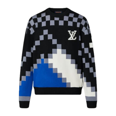 LOUIS VUITTON LV FAIR ISLE MACRO CREWNECK SWEATER - J039